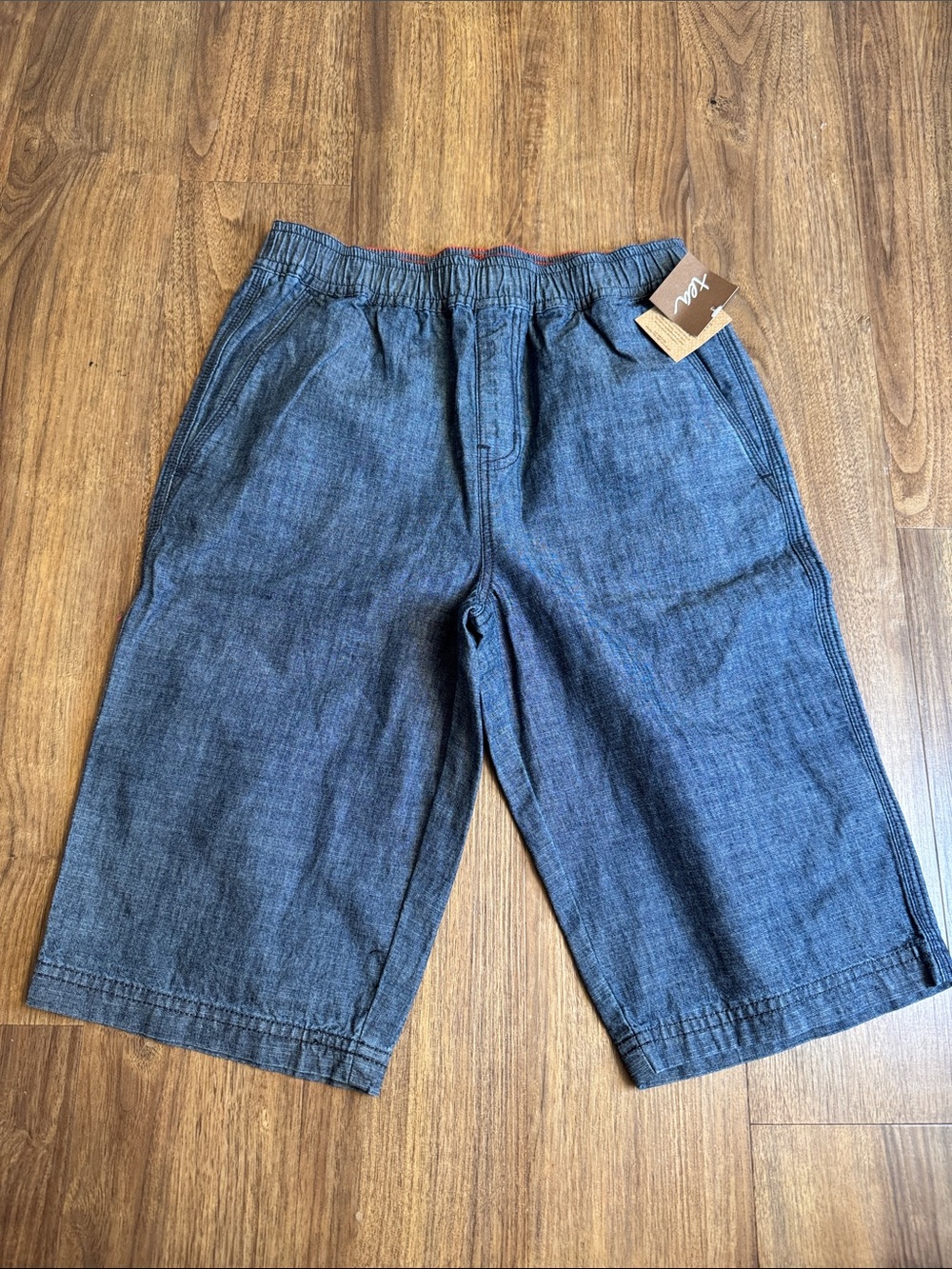 Tea Collection NWT Boys Casual Elastic-Waist Denim Shorts - Blue size 12